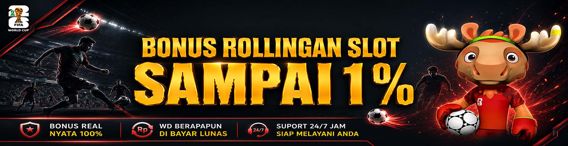 BONUS ROLLINGAN SLOT 1%